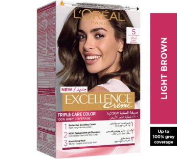L’Oreal Paris Excellence Cream Color 5 Light Brown 1 pkt