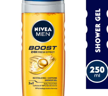 Nivea Men 3in1 Boost Revitalizing + Caffeine Shower Gel 250 ml