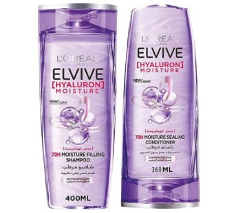 L’Oreal Paris Elvive Hyaluron Moisture 72H Shampoo 400 ml + Conditioner 360 ml