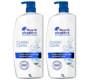 Head & Shoulders Classic Clean Anti-Dandruff Shampoo 2 x 1 Litre