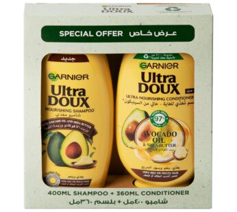 Garnier Ultra Doux With Avocado Oil And Shea Butter Nourishing Shampoo 400 ml + Conditioner 360 ml