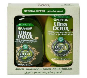 Garnier Ultra Doux Mythic Olive Shampoo 400 ml + Conditioner 360 ml