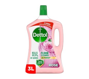 Dettol Power Floor Cleaner Rose Scent 3 Litres