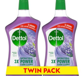 Dettol Antibacterial Power Floor Cleaner Lavender 2 x 900 ml