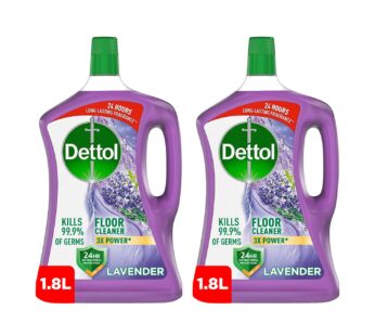 Dettol Power Floor Cleaner Lavender Scent Value Pack 2 x 1.8 Litres