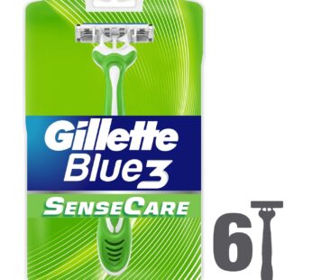Gillette Blue3 Sense Care Men’s Disposable Razors 6 pcs
