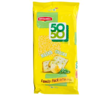 Britannia 50-50 Maska Chaska Crackers 6 x 71 g