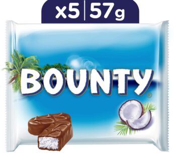 Bounty Milk Chocolate Bars 57 g x 5 pcs