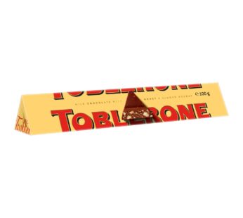 Toblerone Swiss Milk Chocolate Bar with Honey and Almond Nougat 100 g
