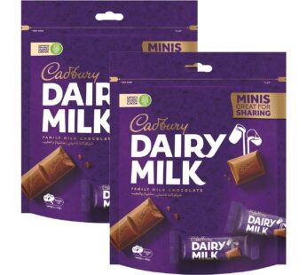 Cadbury Dairy Milk Minis Chocolate Bag Value Pack 2 x 156 g