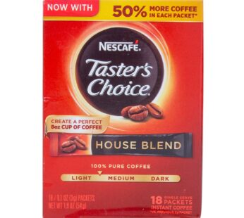 Nescafe House Blend Taster’s Choice Light Coffee 54 g