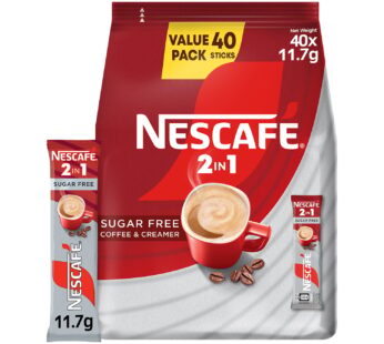 Nescafe 2in1 Instant Coffee Sugar Free 40 x 11.7 g