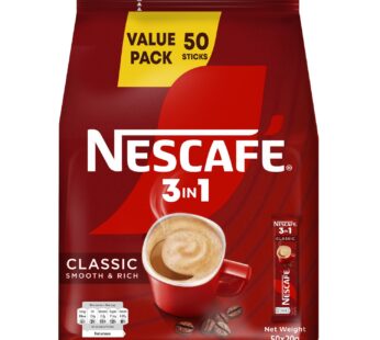 Nescafe Classic 3in1 Coffee Mix Value Pack 50 x 20 g