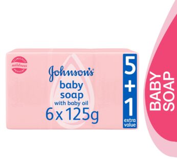 Johnson’s Baby Soap With Baby Oil 6 x 125 g