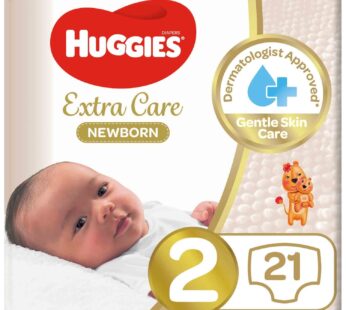 Huggies Extra Care Newborn Size 2 4 – 6 kg Carry Pack 21 pcs