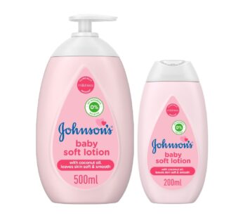 Johnson’s Baby Soft Lotion Pink 500 ml + 200 ml