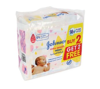 Johnson’s Baby Wipes Extra Sensitive 56 pcs 2+2