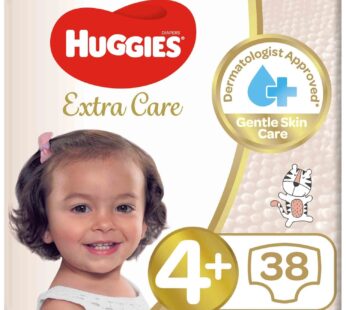 Huggies Extra Care Size 4+ 10 -16 kg Value Pack 38 pcs