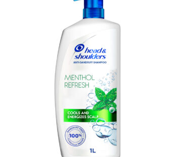 Head & Shoulders Menthol Refresh Anti-Dandruff Shampoo for Itchy Scalp 1 Litre