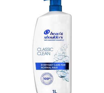 Head & Shoulders Classic Clean Anti-Dandruff Shampoo for Normal Hair 1 Litre