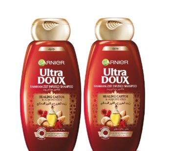 Garnier Ultra Doux Castor & Almond Oils Shampoo Value Pack 2 x 400 ml